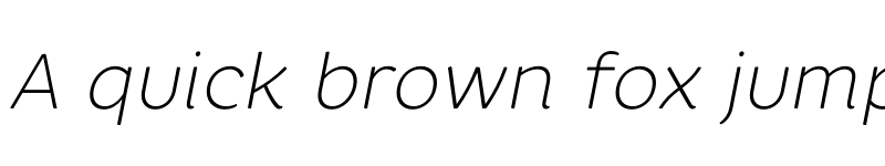 Preview of FONTSPRING DEMO - Core Rhino 25 Thin Italic font