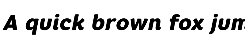 Preview of FONTSPRING DEMO - Core Rhino 85 Black Italic font
