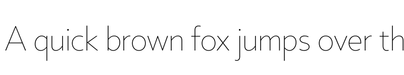 Preview of FONTSPRING DEMO - Core Sans B 15 Thin Regular font