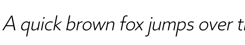 Preview of FONTSPRING DEMO - Core Sans B 25 Light Italic font