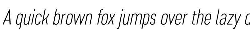 Preview of FONTSPRING DEMO - Core Sans DS 27 Cn Light Italic font