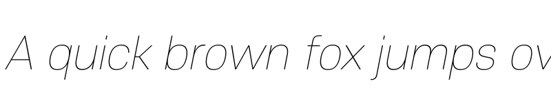 Preview of FONTSPRING DEMO - Core Sans E 15 Thin Italic font
