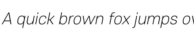 Preview of FONTSPRING DEMO - Core Sans E 25 ExtraLight Italic font