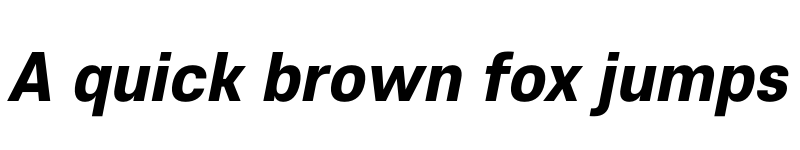 Preview of FONTSPRING DEMO - Core Sans E 75 ExtraBold Italic font