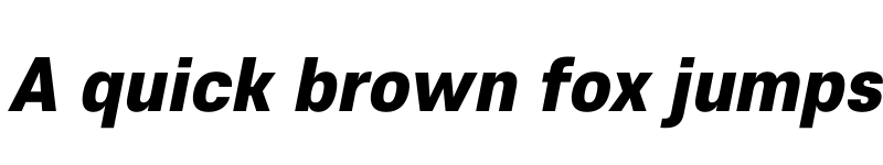 Preview of FONTSPRING DEMO - Core Sans E 85 Heavy Italic font