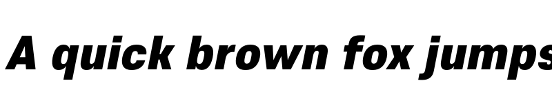 Preview of FONTSPRING DEMO - Core Sans E 95 Black Italic font