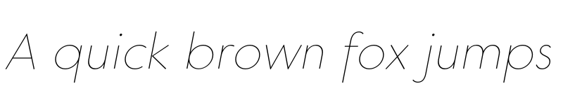 Preview of FONTSPRING DEMO - Core Sans G 15 Thin Italic font