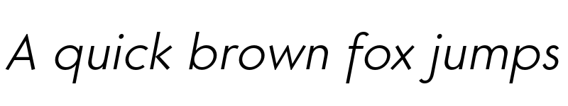 Preview of FONTSPRING DEMO - Core Sans G 35 Light Italic font