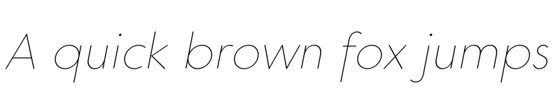 Preview of FONTSPRING DEMO - Core Sans GS 15 Thin Italic font