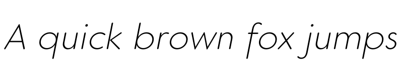 Preview of FONTSPRING DEMO - Core Sans GS 25 ExtraLight Italic font