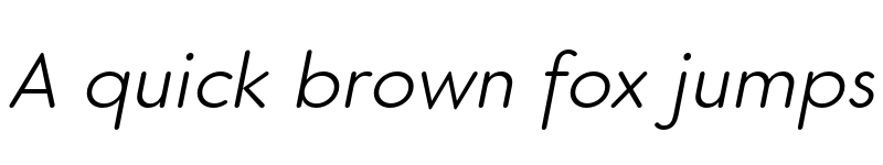 Preview of FONTSPRING DEMO - Core Sans GS 35 Light Italic font