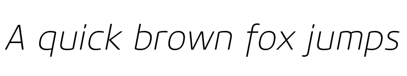 Preview of FONTSPRING DEMO - Core Sans M 25 ExtraLight Italic font