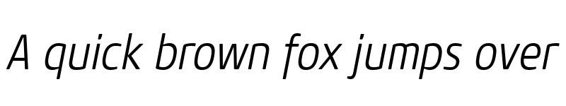 Preview of FONTSPRING DEMO - Core Sans M 37 Cn Light Italic font