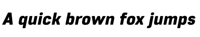 Preview of FONTSPRING DEMO - Core Sans R 75 Black Italic font