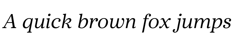 Preview of FONTSPRING DEMO - Core Serif N 35 Regular Italic font