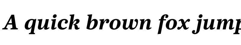 Preview of FONTSPRING DEMO - Core Serif N 75 Black Italic font