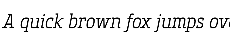 Preview of FONTSPRING DEMO - Core Slab M 37 Cn Light Italic font