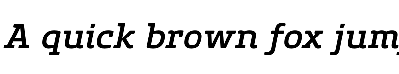Preview of FONTSPRING DEMO - Core Slab M 55 Medium Italic font