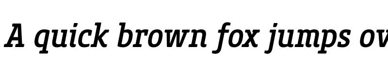 Preview of FONTSPRING DEMO - Core Slab M 57 Cn Medium Italic font
