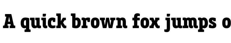 Preview of FONTSPRING DEMO - Core Slab M 77 Cn ExtraBold Regular font