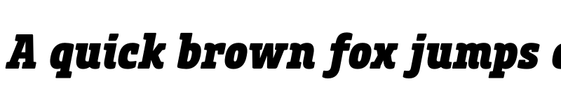 Preview of FONTSPRING DEMO - Core Slab M 87 Cn Heavy Italic font