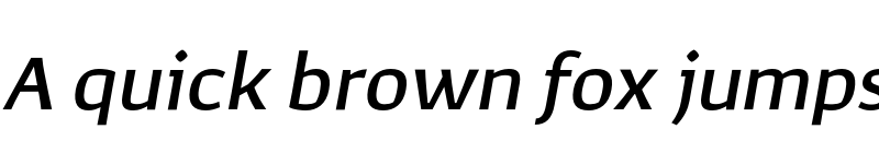 Preview of FONTSPRING DEMO - Corpo_Sans Medium Italic font