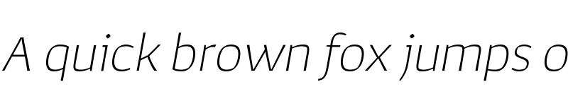 Preview of FONTSPRING DEMO - Corpo_Sans Ultra Light Italic font