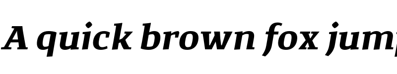 Preview of FONTSPRING DEMO - Corpo_Serif Bold Italic font