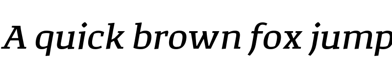 Preview of FONTSPRING DEMO - Corpo_Serif Medium Italic font