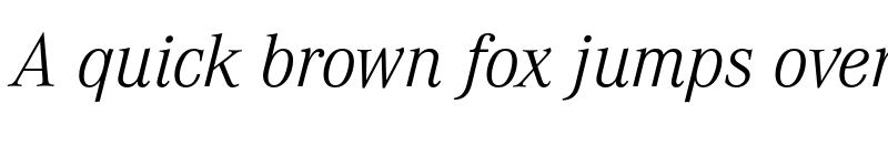 Preview of FONTSPRING DEMO - Corporate A Light Italic font