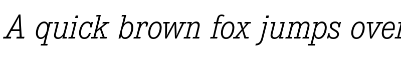 Preview of FONTSPRING DEMO - Corporate E Light Italic font