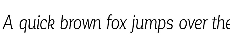 Preview of FONTSPRING DEMO - Corporative Alt Cnd Book Italic font