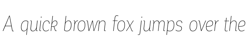 Preview of FONTSPRING DEMO - Corporative Alt Cnd Hair Italic font