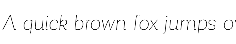 Preview of FONTSPRING DEMO - Corporative Alt Thin Italic font