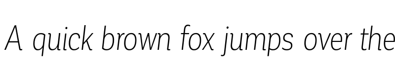 Preview of FONTSPRING DEMO - Corporative Cnd Light Italic font
