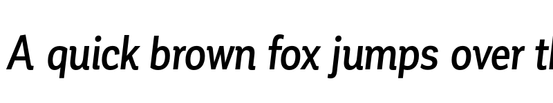 Preview of FONTSPRING DEMO - Corporative Cnd Medium Italic font