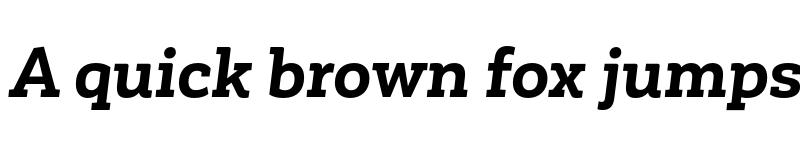 Preview of FONTSPRING DEMO - Corporative Slab Bold It Regular font