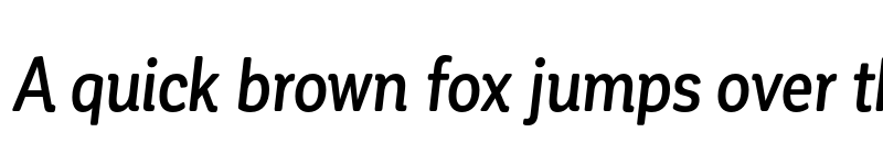 Preview of FONTSPRING DEMO - Corporative Soft Cnd Medium It Regular font