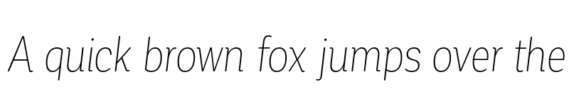 Preview of FONTSPRING DEMO - Corporative Soft Cnd Thin It Regular font