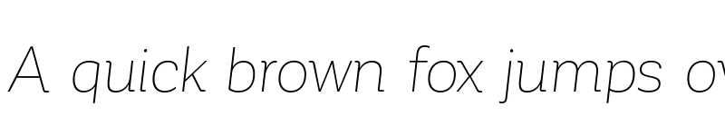 Preview of FONTSPRING DEMO - Corporative Thin Italic font