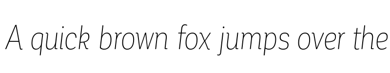 Preview of FONTSPRING DEMO - CorporativeSoft CndAlt Thin It Regular font