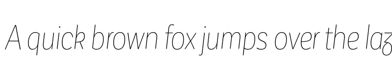 Preview of FONTSPRING DEMO - CorpSansRd Alt Hair CndIt Regular font