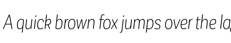 Preview of FONTSPRING DEMO - CorpSansRd Alt Light CndIt Regular font