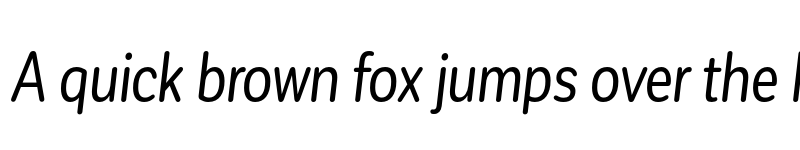 Preview of FONTSPRING DEMO - CorpSansRd CndIt Regular font