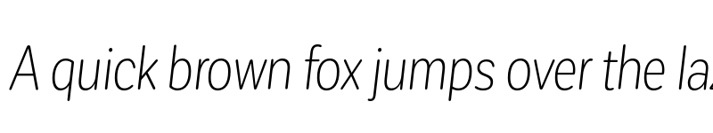 Preview of FONTSPRING DEMO - CorpSansRd Light CndIt Regular font