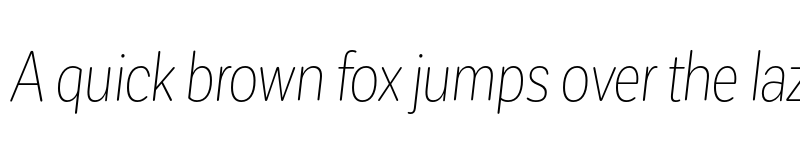 Preview of FONTSPRING DEMO - CorpSansRd Thin CndIt Regular font