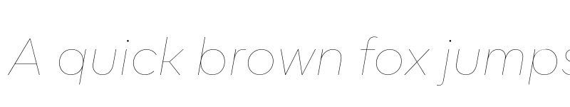 Preview of FONTSPRING DEMO - Corsa Grotesk Hairline Italic font