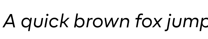 Preview of FONTSPRING DEMO - Corsa Grotesk Italic Regular font