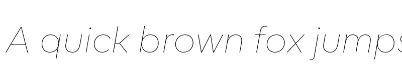 Preview of FONTSPRING DEMO - Corsa Grotesk XThin Italic font