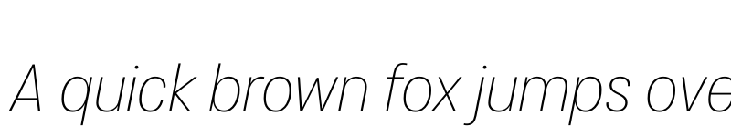 Preview of FONTSPRING DEMO - Cosima Thin Italic font